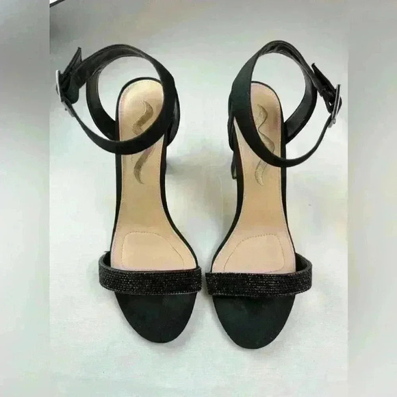 Where to find Betsey Johnson page heels in citron color, size 9? Nina Samiya Sandles w/Black Rhinestones (Size 8.5)